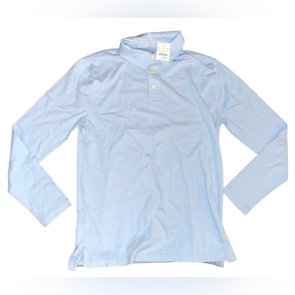 J. Crew Light Blue Long-sleeve Polo Shirt